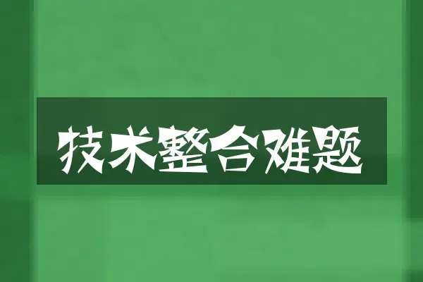 技术整合难题