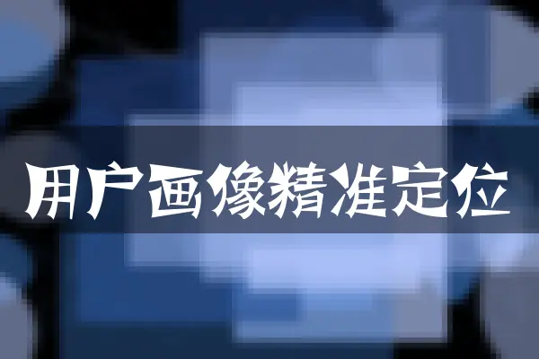 用户画像精准定位